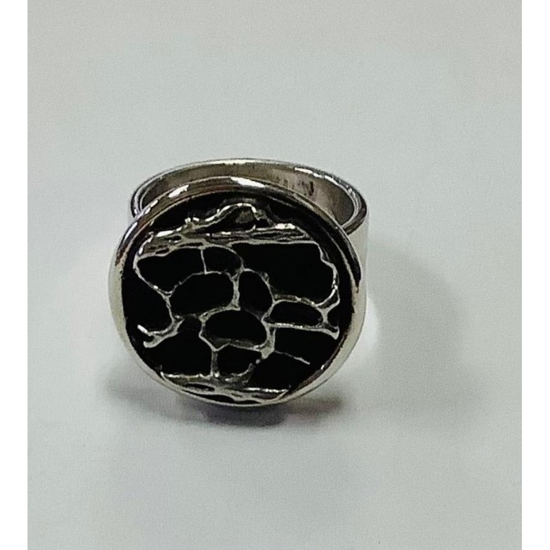 #R free form round organic ring size 6.5