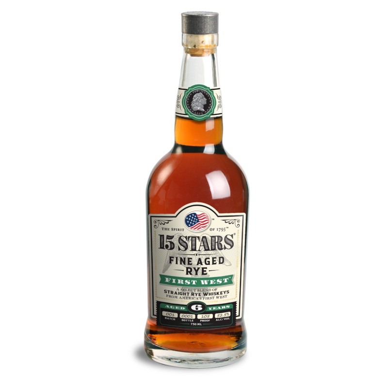 15 STARS First West Straight Rye Whiskey
