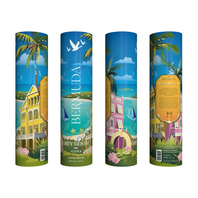 Grey Goose “Bermuda” Tube (750ml)