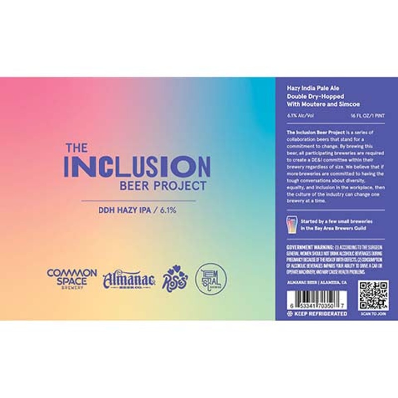 Almanac The Inclusion Beer Project DDH Hazy IPA