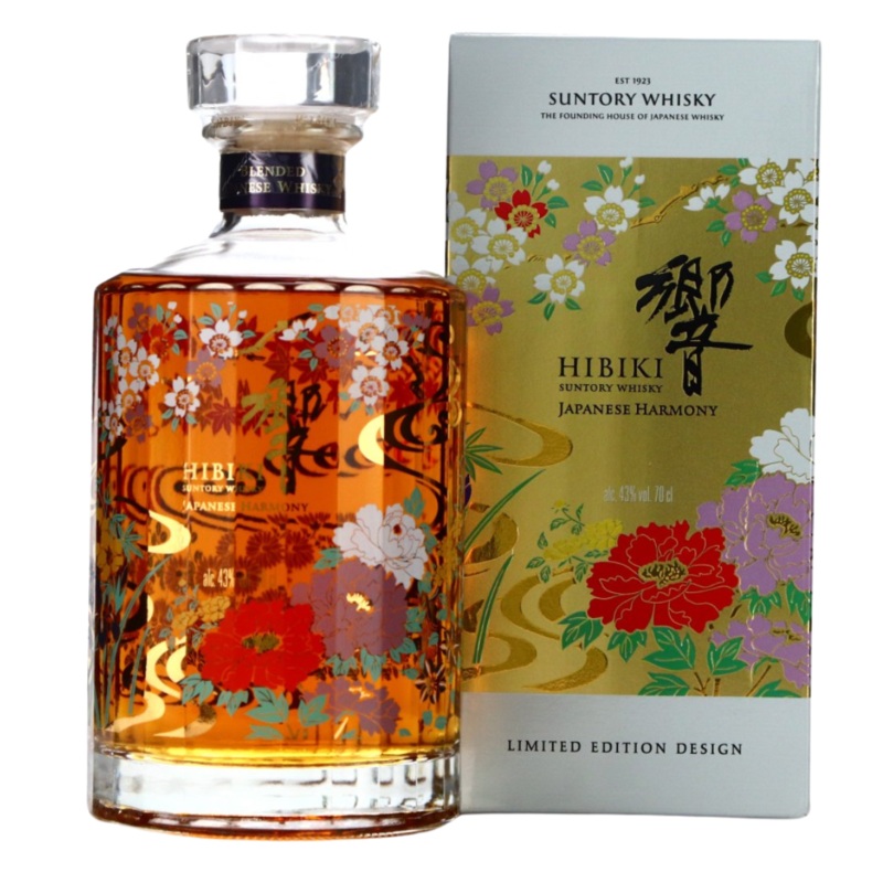 2021 Suntory Hibiki Japanese Harmony Ryusui Hyakka Limited Edition Design Blended Whisky 750ml