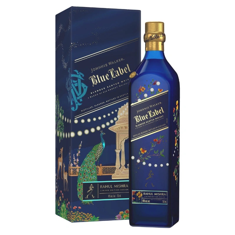 Johnnie Walker Blue Label X Diwali Limited Artist Edition by Rahul Mishra 750mL