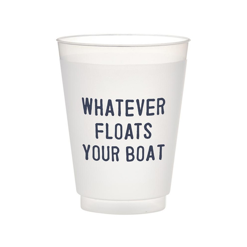 “Whatever Floats Your Boat” Frosted Cups
