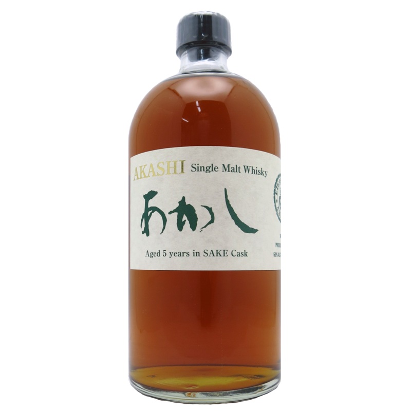 Akashi White Oak Sake Cask Japanese Single Malt Whisky 5 Year Old 750ml