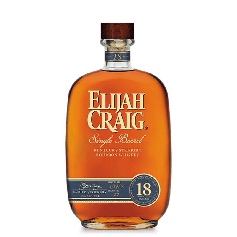 2019 Elijah Craig 18 Year Old Single Special #4884 Barrel Kentucky Straight Bourbon Whiskey 750ml