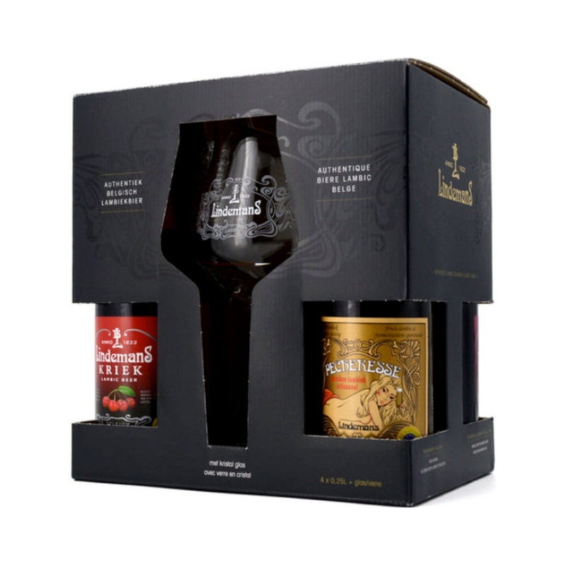 Lindemans  Lambic Taster Gift Pack /W Glass