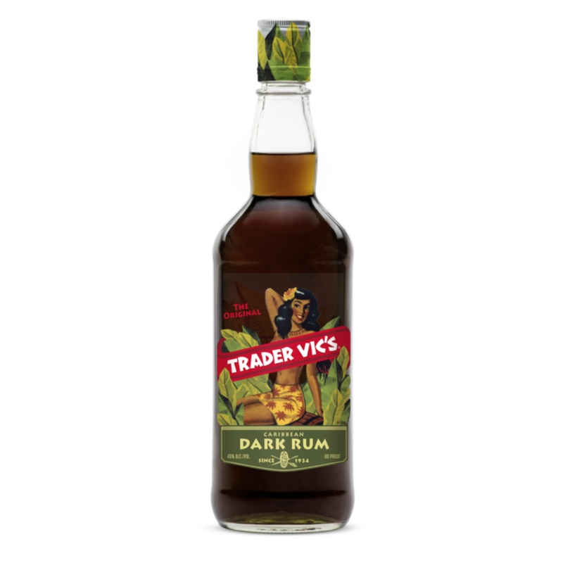TRADER VIC’S DARK RUM 80 750ML