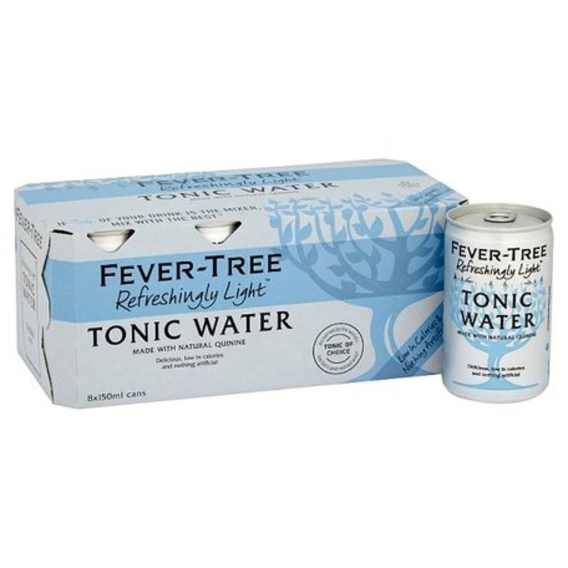 Fever-Tree Light Tonic 8pk 150ml Cans