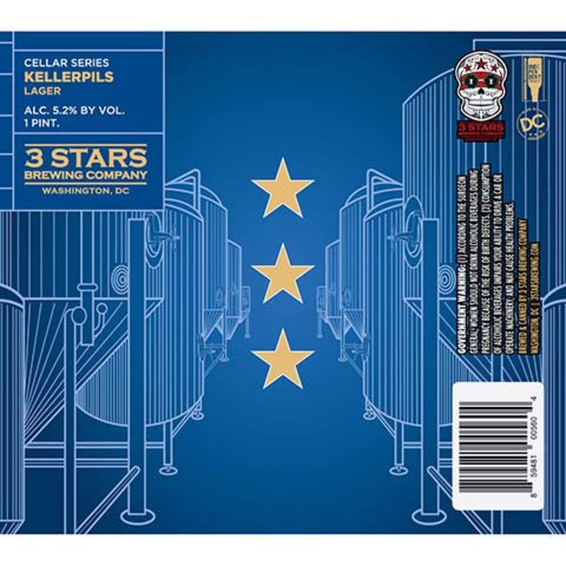 3 Stars Cellar Series Kellerpils Lager