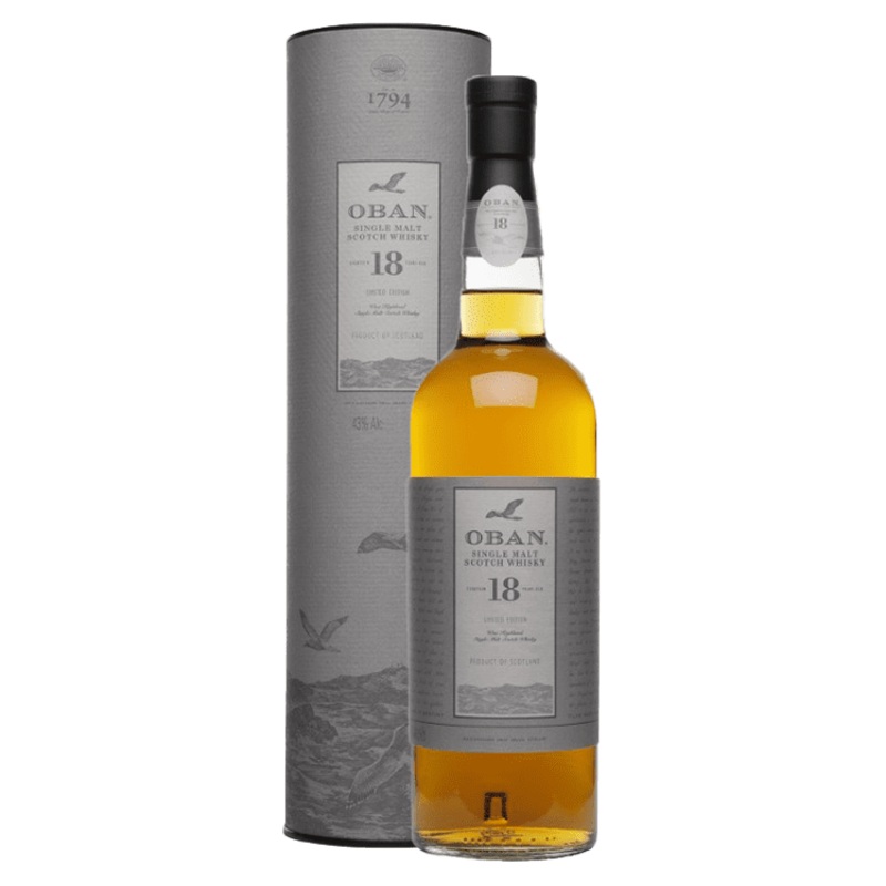 Oban 18-Year Single Malt Scotch, 750mL