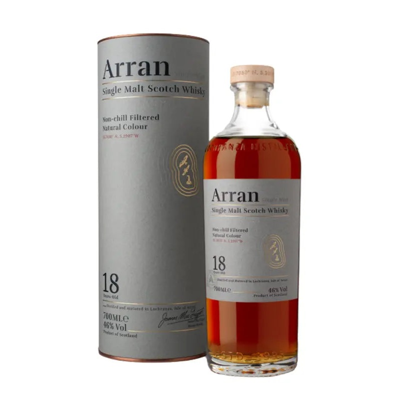 Arran 18 Year Old Single Malt Scotch Whisky 700mL
