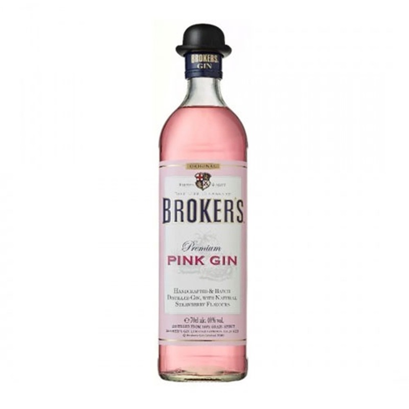 Brokers Premium Pink Gin 70cl