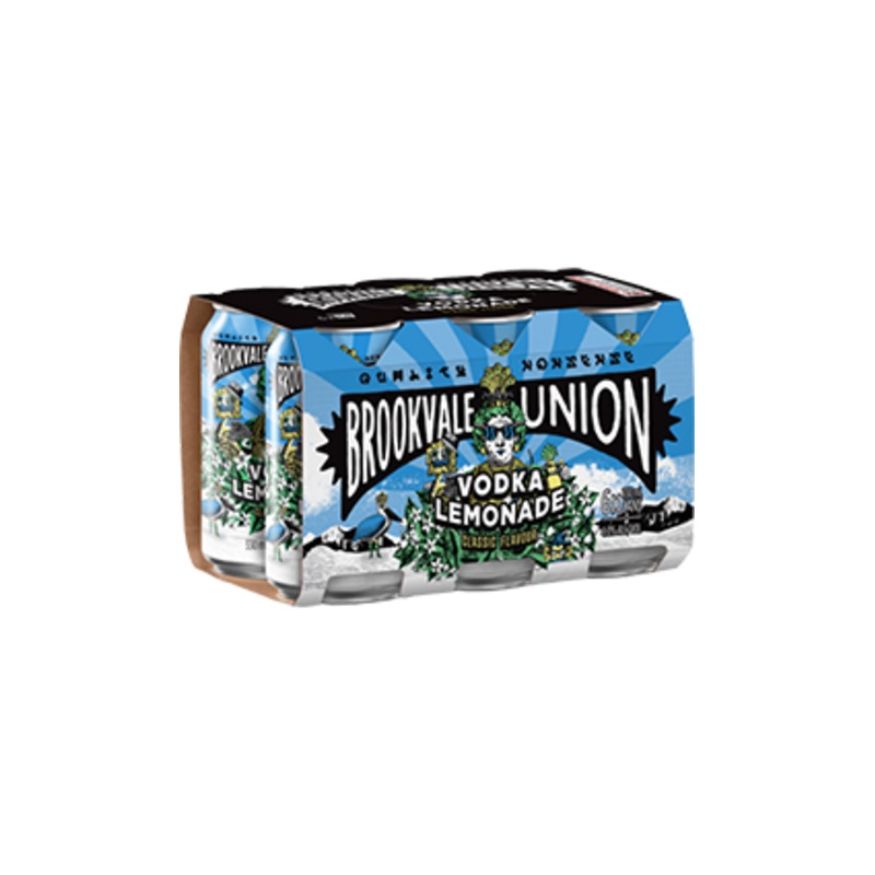 Brookvale Union Vodka Lemonade 330ml 6pk Can