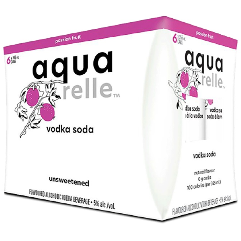AQUARELLE VODKA SODA – PASSIONFRUIT 6 CANS