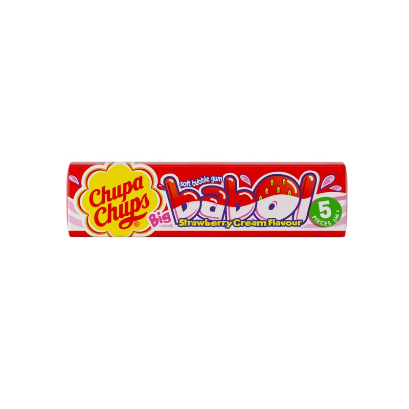 Chupa Chups Big Babol – Strawberry Flavour 1 BOX (20pc)