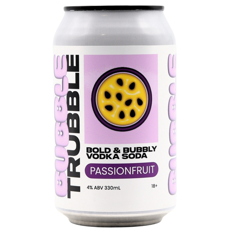 BUBBLE TRUBBLE – PASSIONFRUIT VODKA SODA