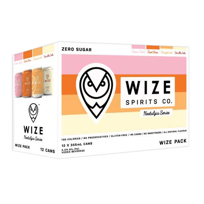 WIZE – NOSTALGIA MIXED PACK 12 CANS 0 SUGAR 100 CALORIES