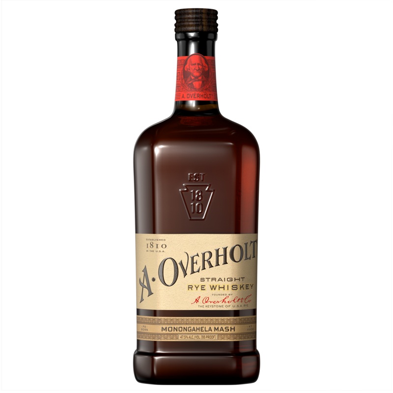A. Overholt Monongahela Mash Straight Rye Whiskey 750ml