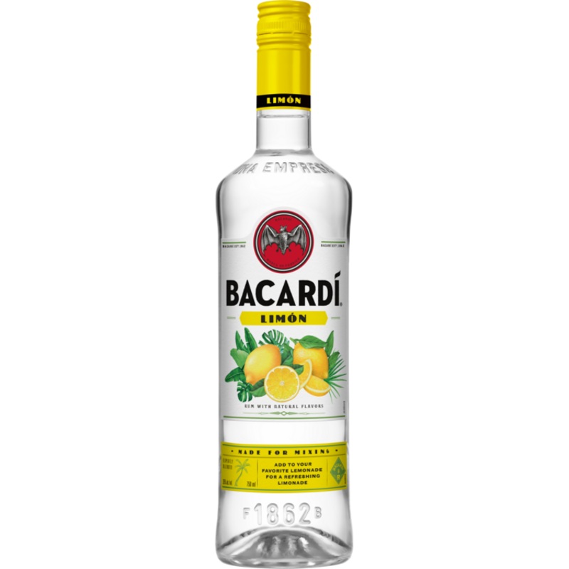 BACARDI CITRUS FLAVORED RUM LIMON 70 750ML