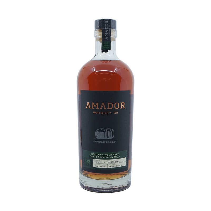 Amador Double Barrel Port Barrels Finish Kentucky Rye Whiskey