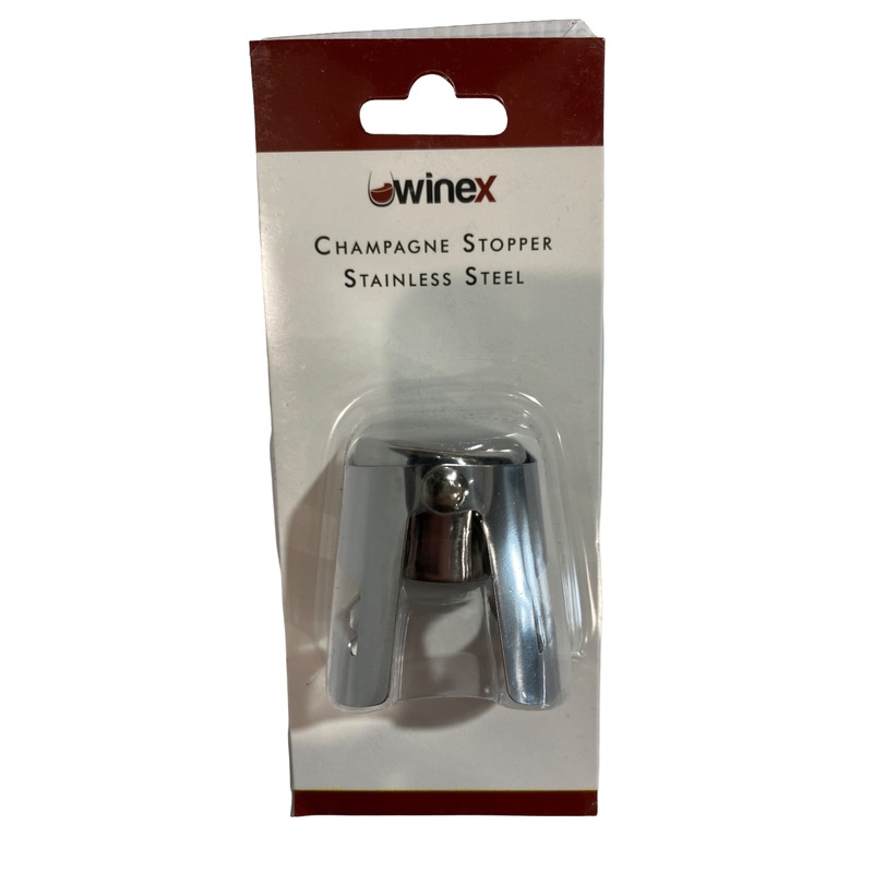WineX Stainless Steel Champagne Stopper