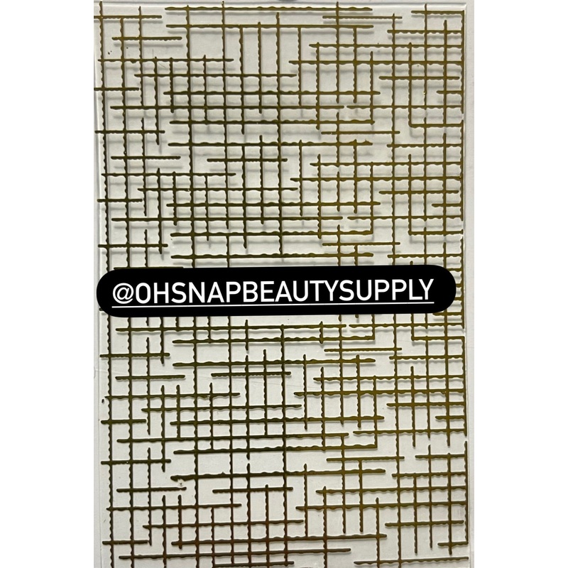 –  GOLD LINE Design Pattern 096 Sticker