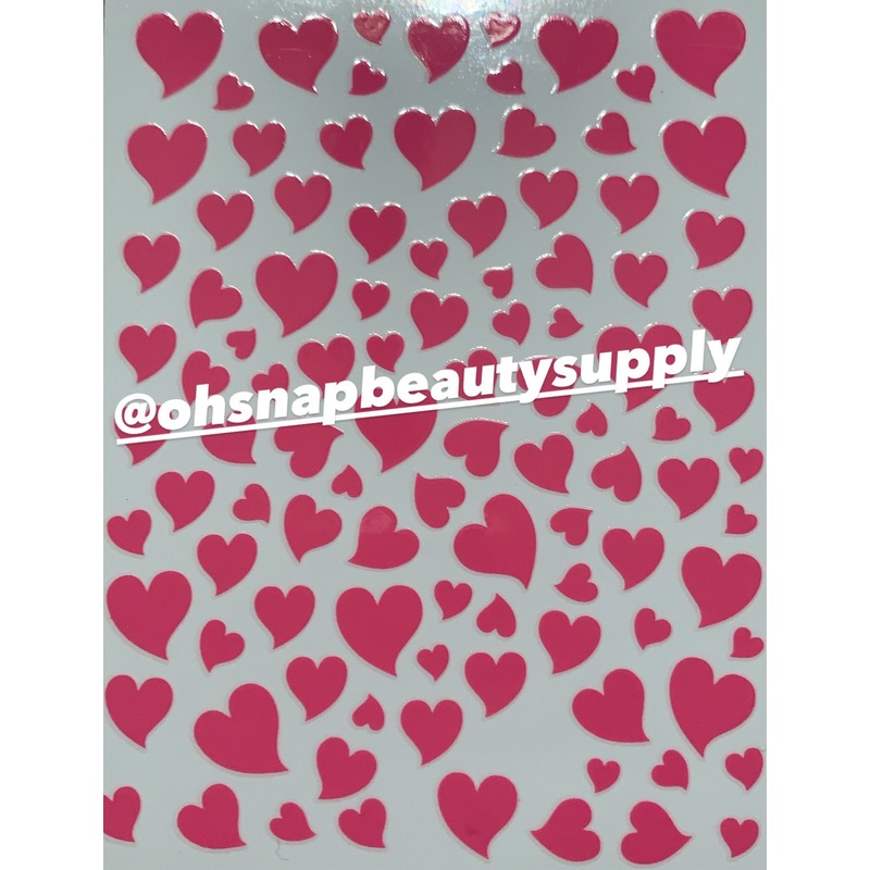 ***Pink  Heart  D4213 Sticker