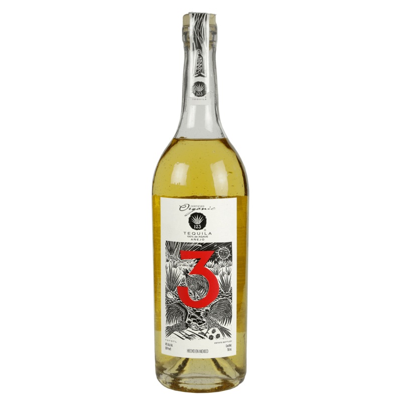 123 Organic Tequila Anejo Tres 750ml