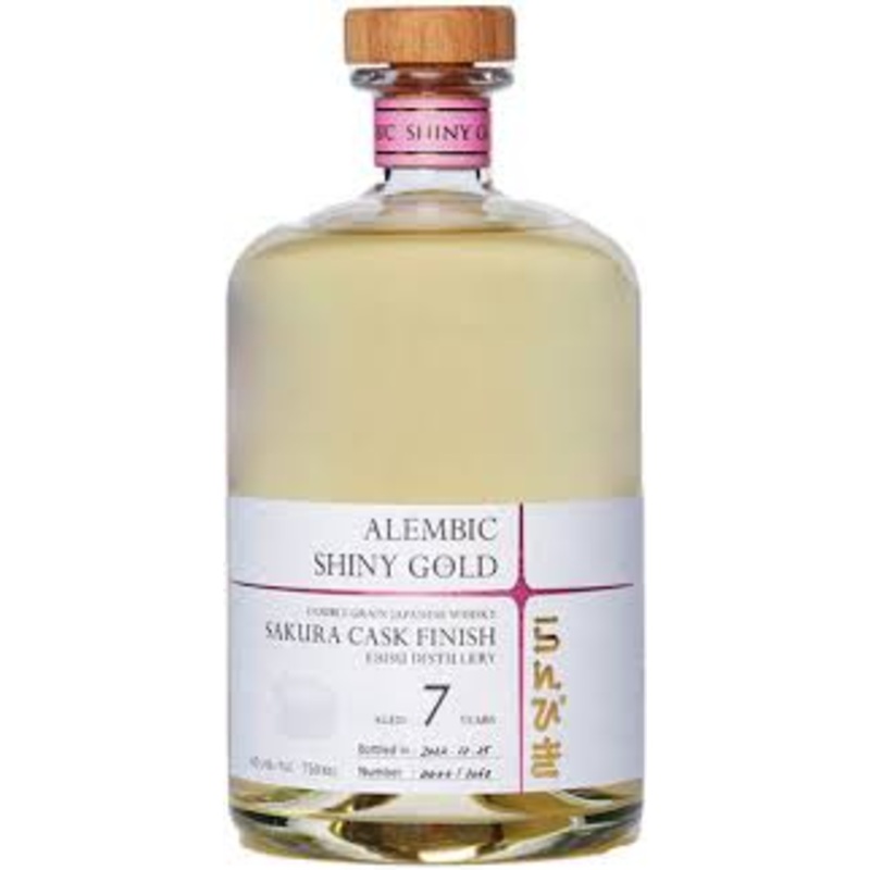 Alembic Shiny Gold 7 Year Old Sakura Cask Finish Japanese Whisky 750ml