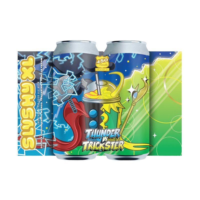 450 North Brewing Co. Thunder vs Trickster Slushy XL Sour Ale Beer 4-Pack