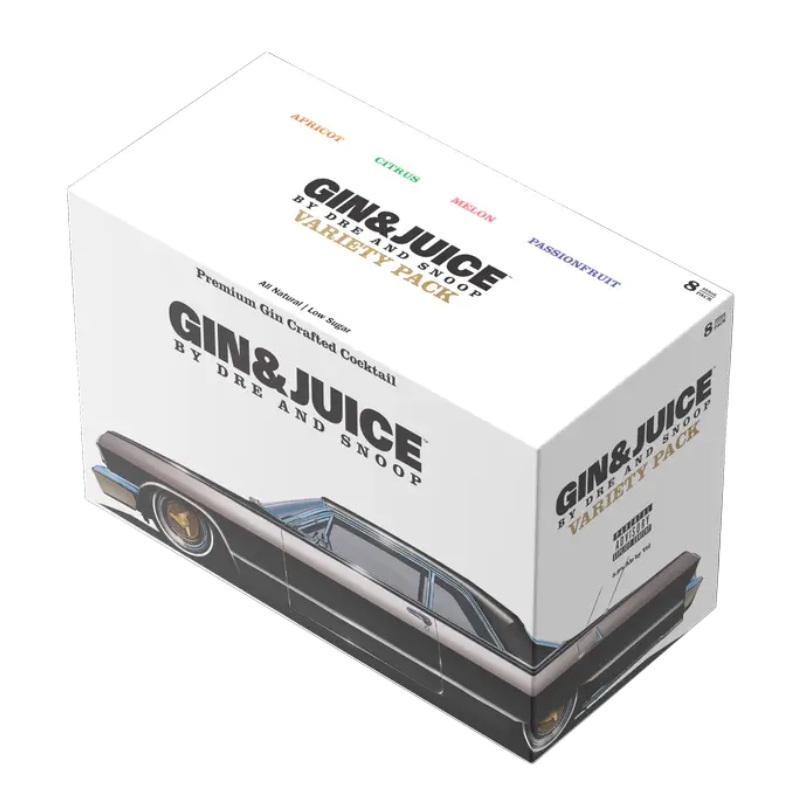 (8pk Cans) Gin & Juice By Dre And Snoop Ready-to-Drink Variety Pack, USA (355ml)