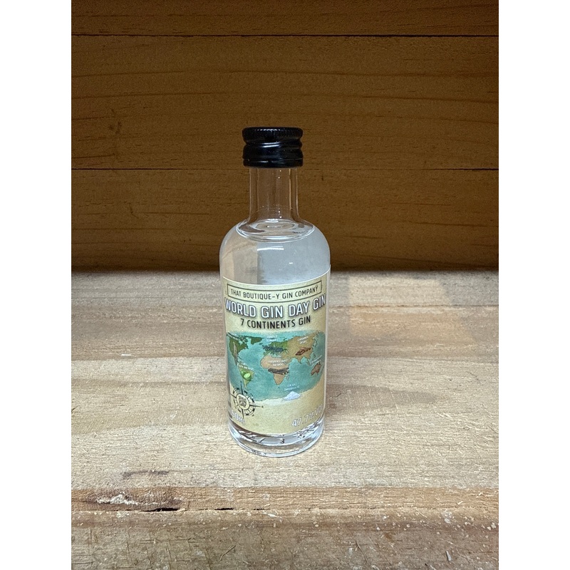 World Gin Day Gin – 7 Continents Gin (That Boutique-y Gin Company) 50ml Miniature