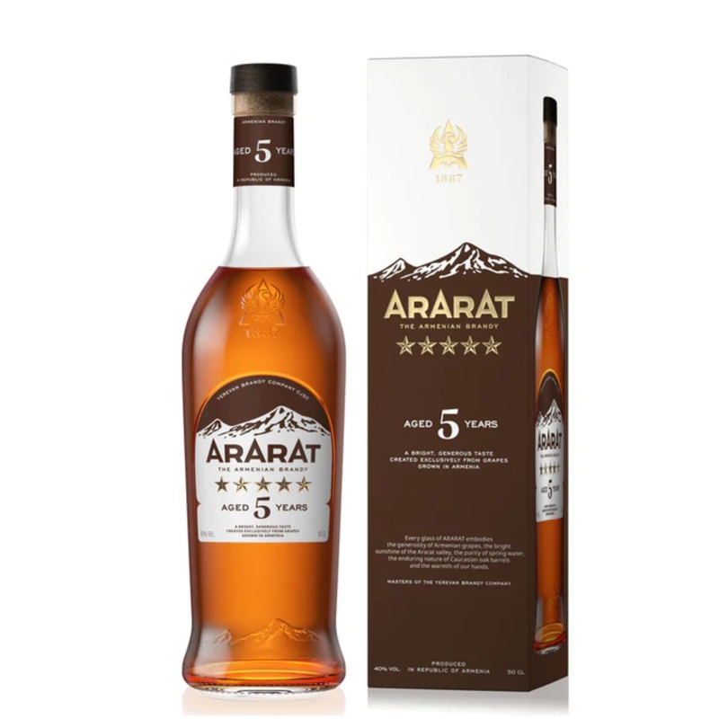 Ararat 5 Yr Armenian Brandy 750ml