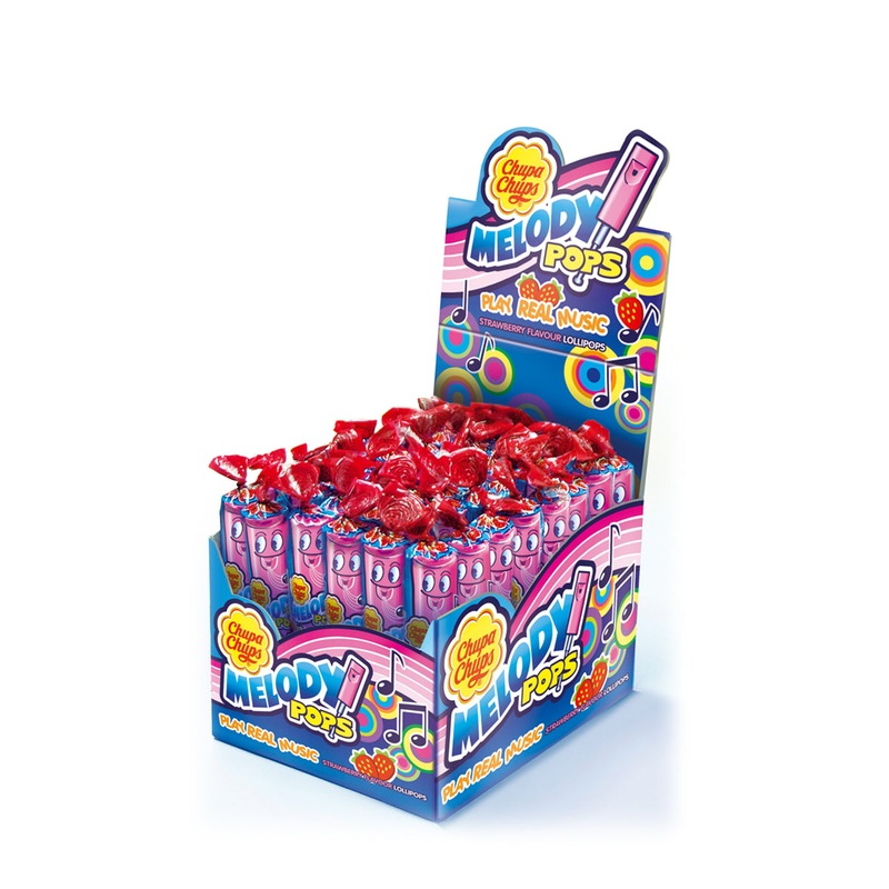 Chupa Chups Melody Whistle Lollipop 1 BOX (48 Lollipops)