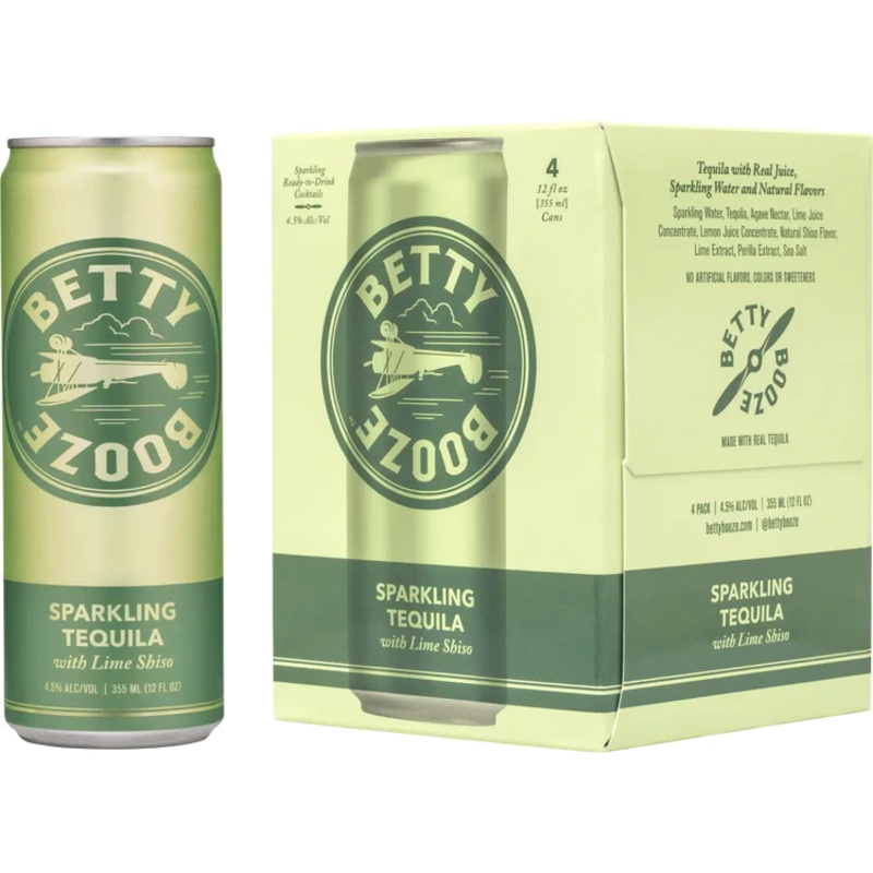 Betty Booze Sparkling Tequila With Lime Shiso | (4)*355ML