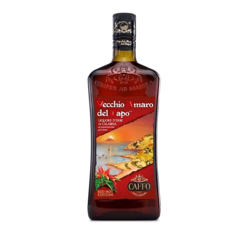 Caffo Vecchio Amaro Del Capo Hot Chili Pepper Red Hot Edition Liqueur  – 750ml