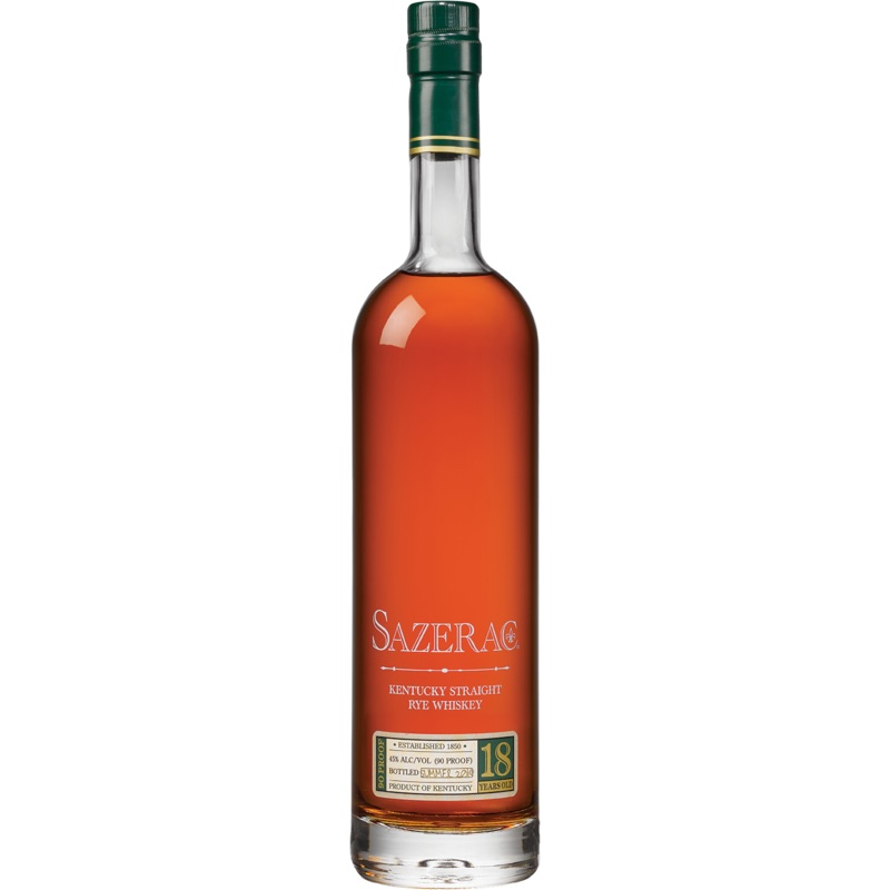 2020 Sazerac 18 Year Old Kentucky Straight Rye Whiskey 750ml