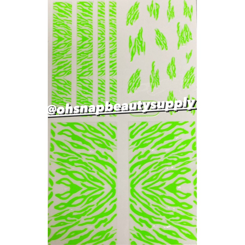 Green Animal Print  SP226 Sticker