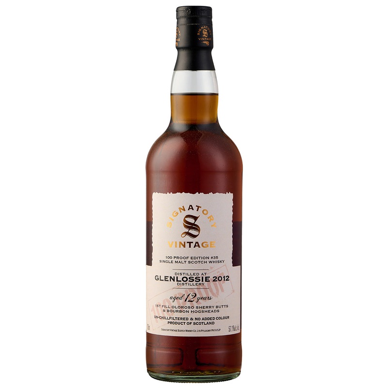 Glenlossie 12 Year Old 100 Proof Signatory
