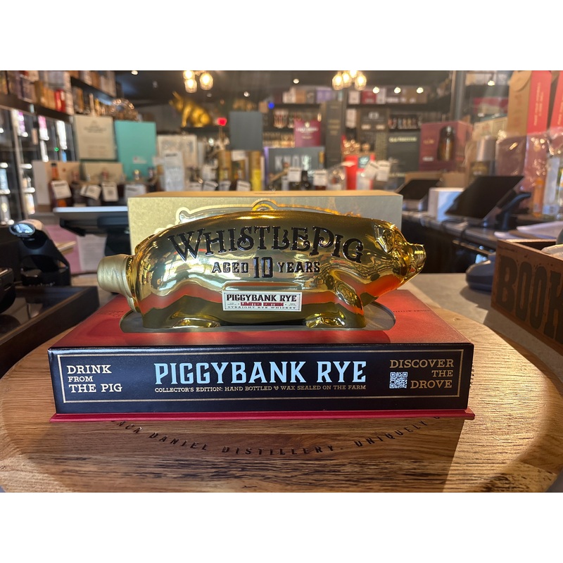 WhistlePig Limited Edition 10 Years Aged Piggybank Rye Gold Edition 1L
