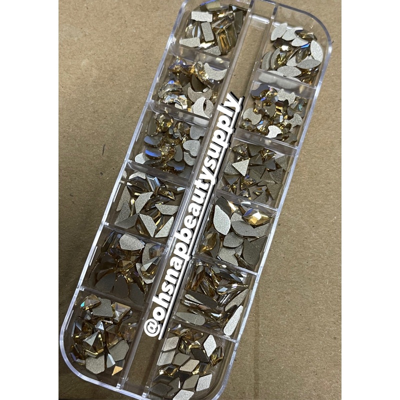 Golden Crystal MIX ( OhSnap! )- set of 12