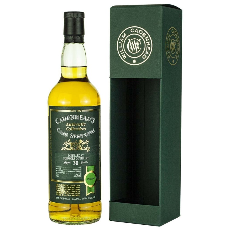 Tormore 30 Year Old 1988 Cadenhead’s Authentic Collection
