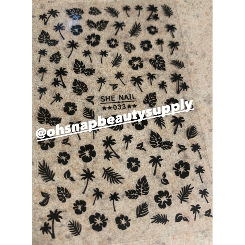 Black Leaf 033 Sticker