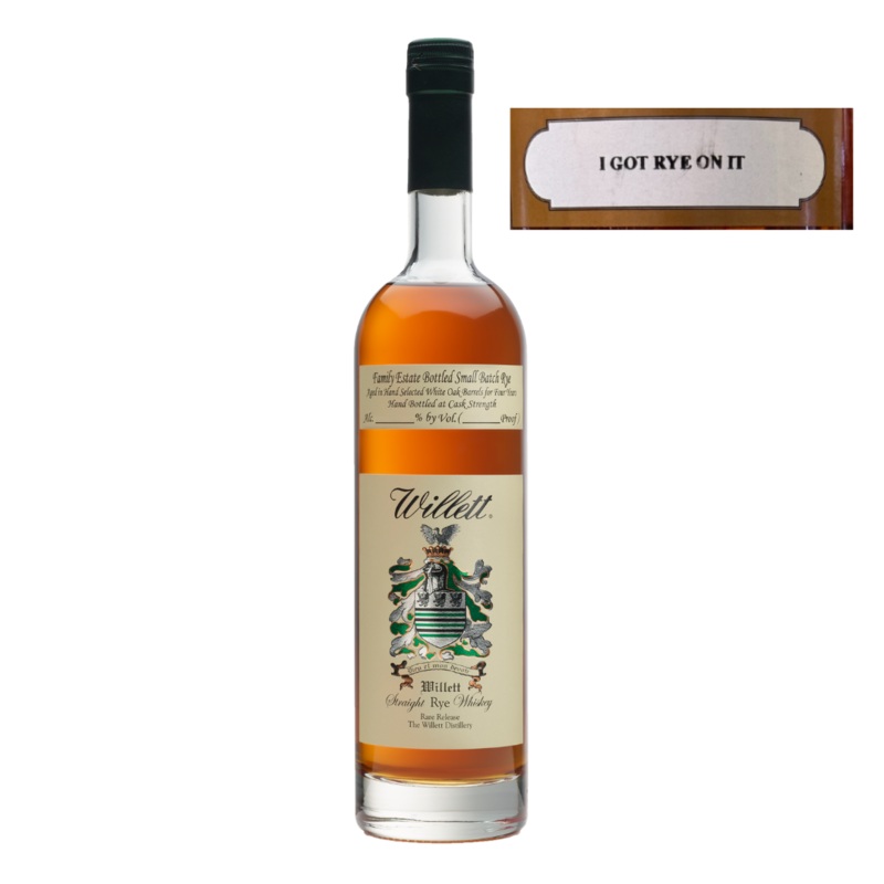 Willett Family Estate 7 Year Rye Barrel #2605 “I Got Rye On It” 750ml