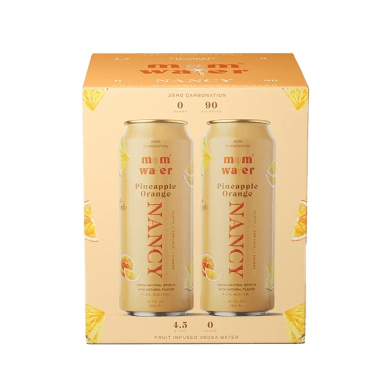 Mom Water Nancy – Pineapple Orange Cocktail 12.oz 4 Pack