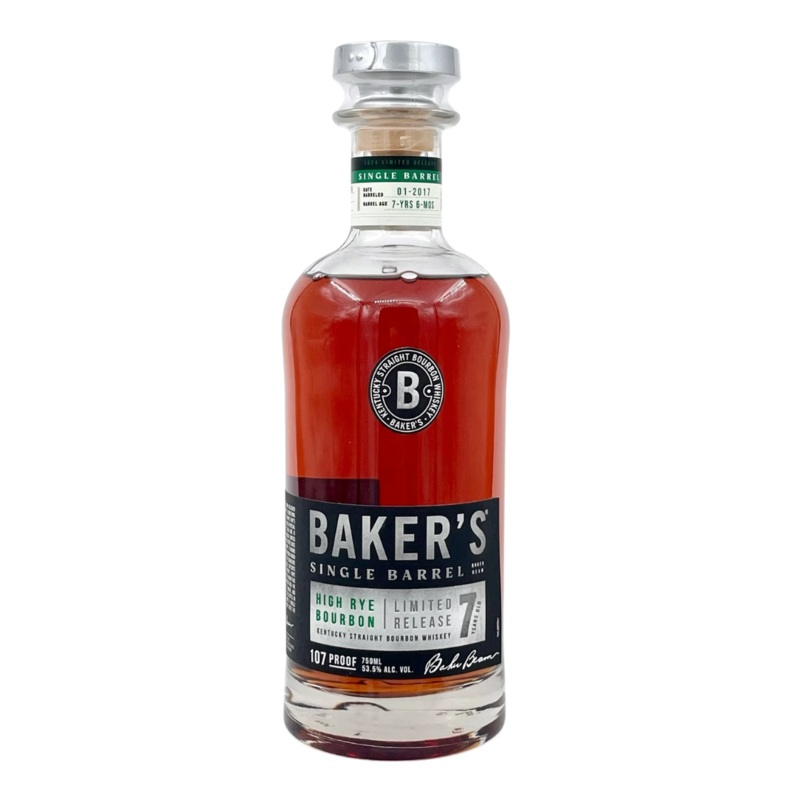 Baker’s 7 Year Single Barrel High Rye Bourbon Limited Release 750ml