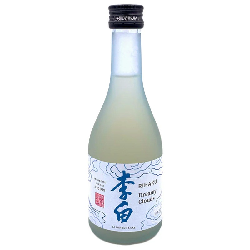 Rihaku Dreamy Clouds Tokubetsu Junmai Nigori Sake 300ml