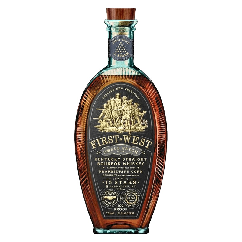 15 Stars First West Small Batch Bourbon Whiskey 750mL