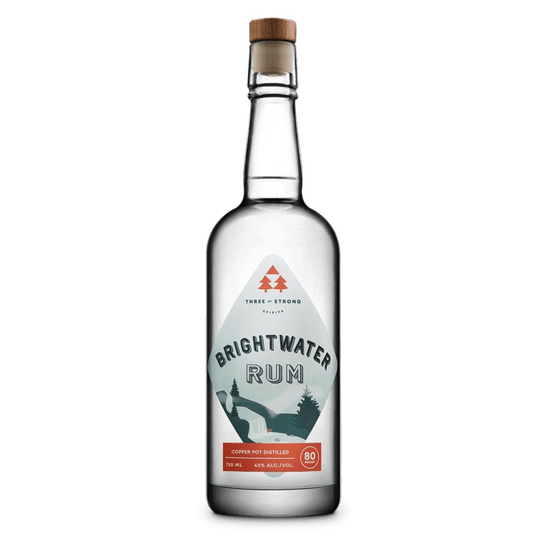 Three of Strong Spirits Brightwater Rum 750mL