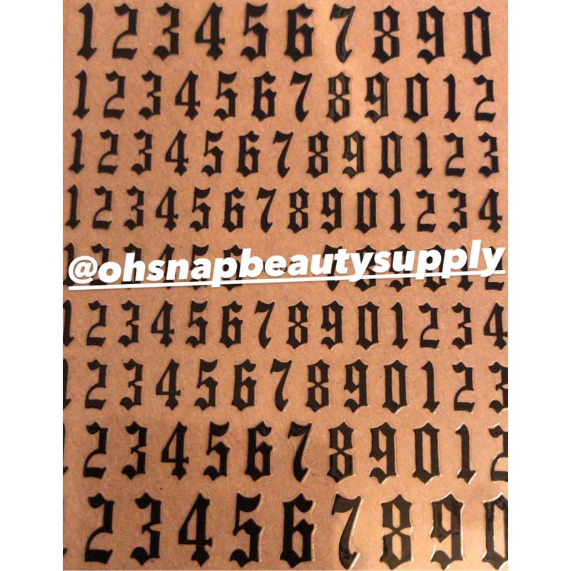 ***Black Number 623 Sticker